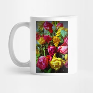 Yellow Pink And Red Rose's Summer Flowers Mug